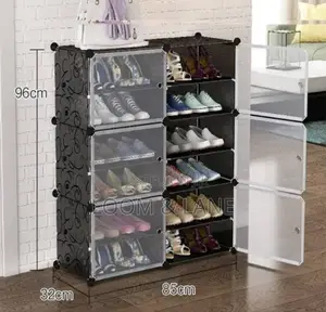 Multifunctional Mult-Layer and Transparent Home Shoe Rack