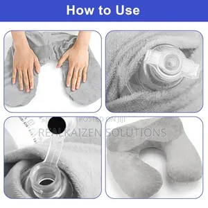 U Shape Fatigue Relief Inflatable Pillow| Eye Mask| Ear Plug