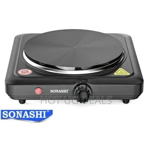 Sonashi Single Burner Solid Hot Plate 1500w - Black