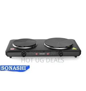 Sonashi Double Solid Countertop Hot Plate Fast Cooking