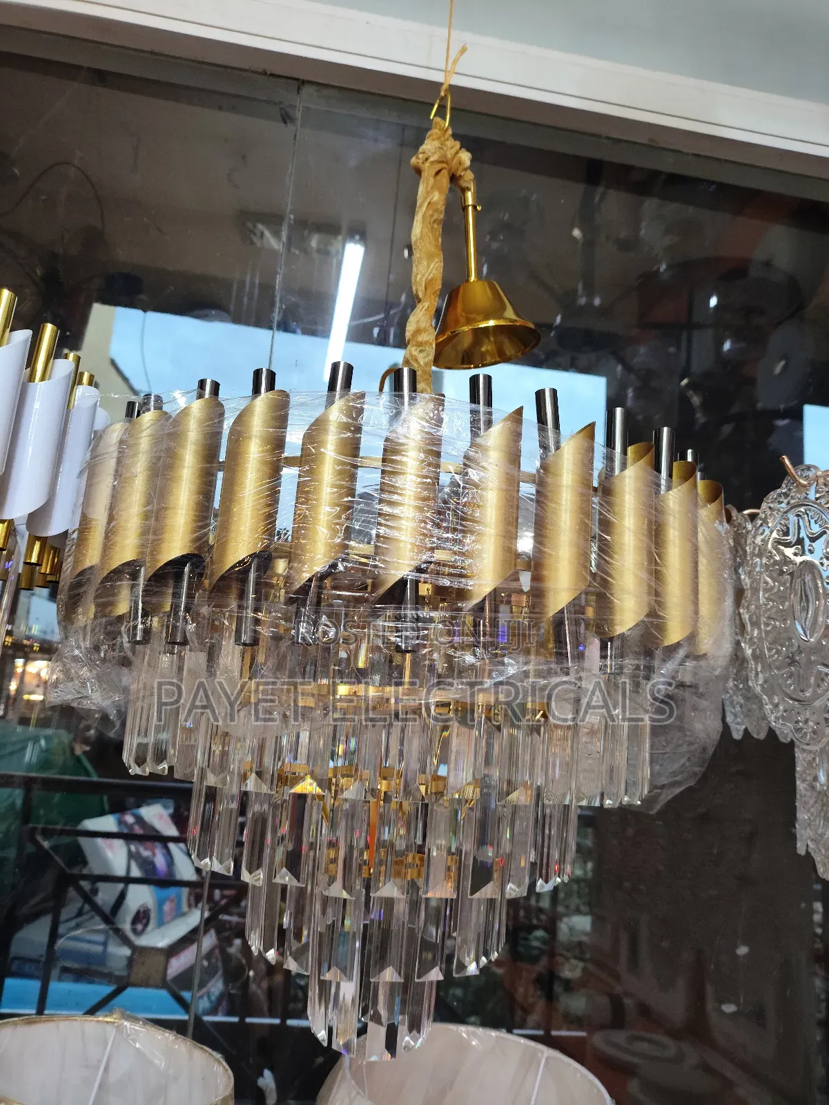 Gold and Silver Ceiling Light