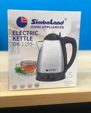 Simbaland Electric Kettle 1.8l, Stainless Steel - Silver