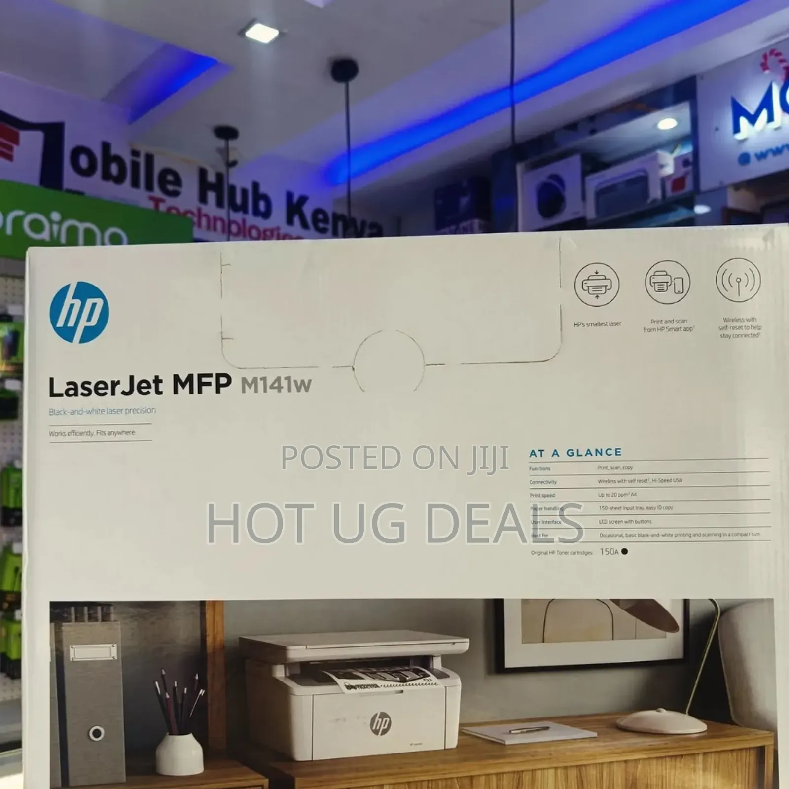 Hp Laser Jet Wireless Printer M141w (Print,Copy,Scan)