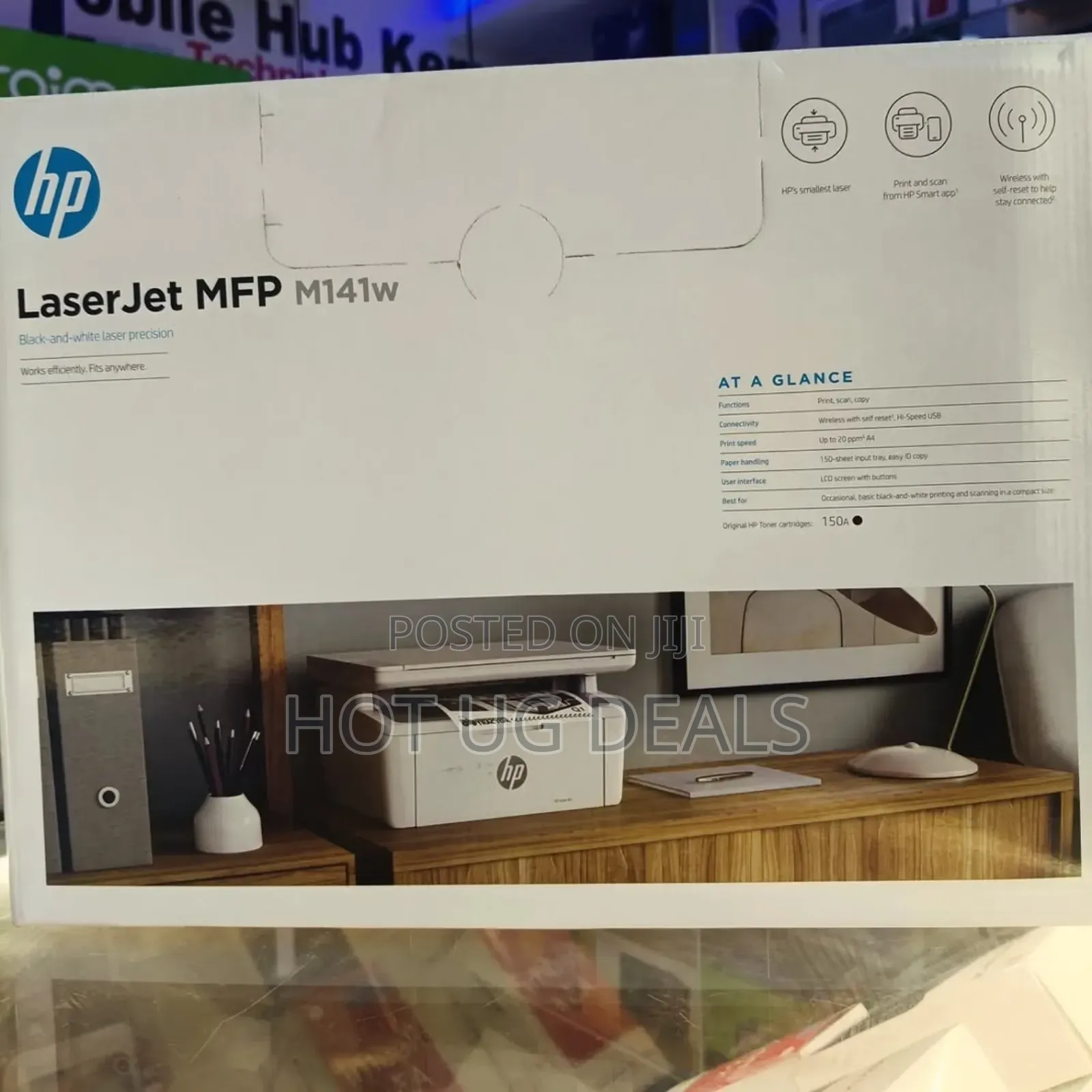 Hp Laser Jet Wireless Printer M141w (Print,Copy,Scan)