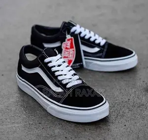 Original Black/White Vintage Vans Off The Wall Old Skool