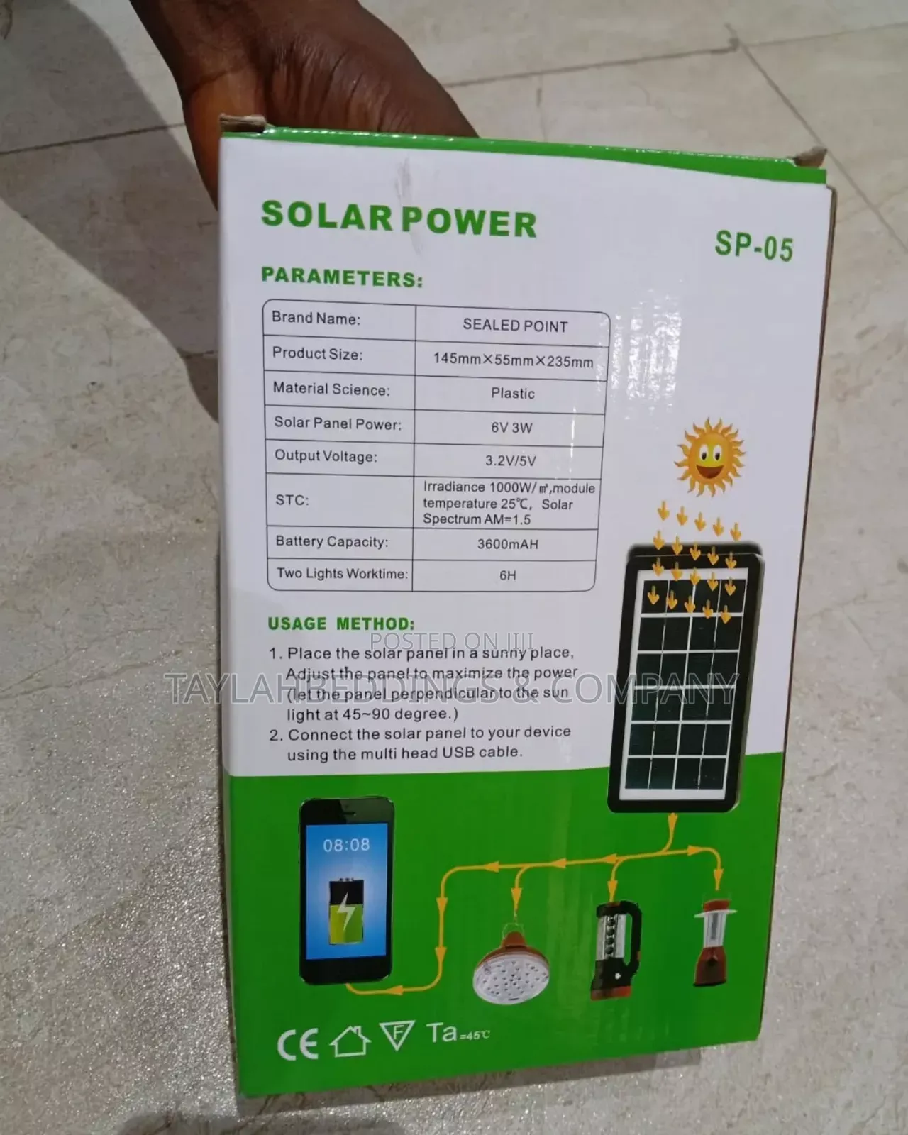 Mini Solar Lighting System With 2 Lights