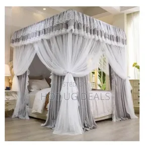5by6 Hotel Collection Mosquito Net With Stands -white, Grey