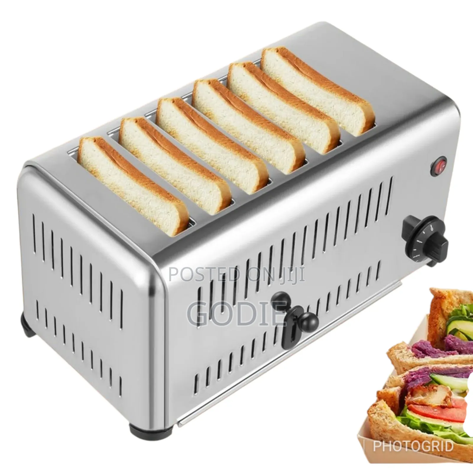Electric Commercial Bread Toaster 6 Slicer