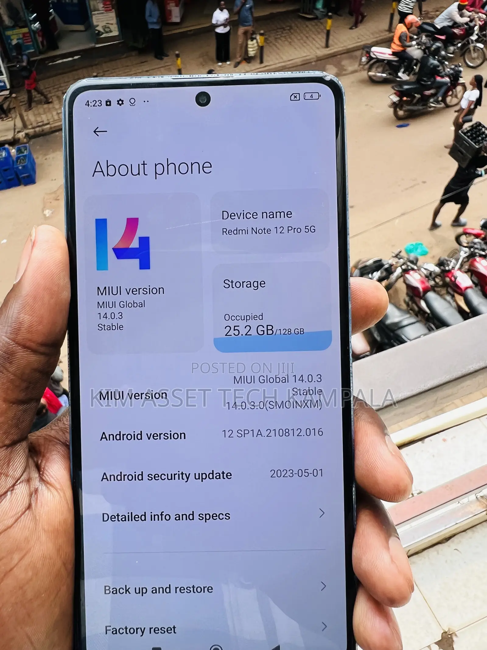 Xiaomi Redmi Note 12 Pro 4G 128 GB Silver