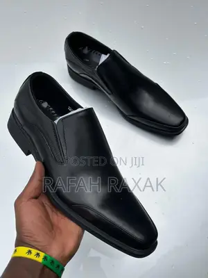 Original Men’S Black Clarks Gentle Leather Shoes