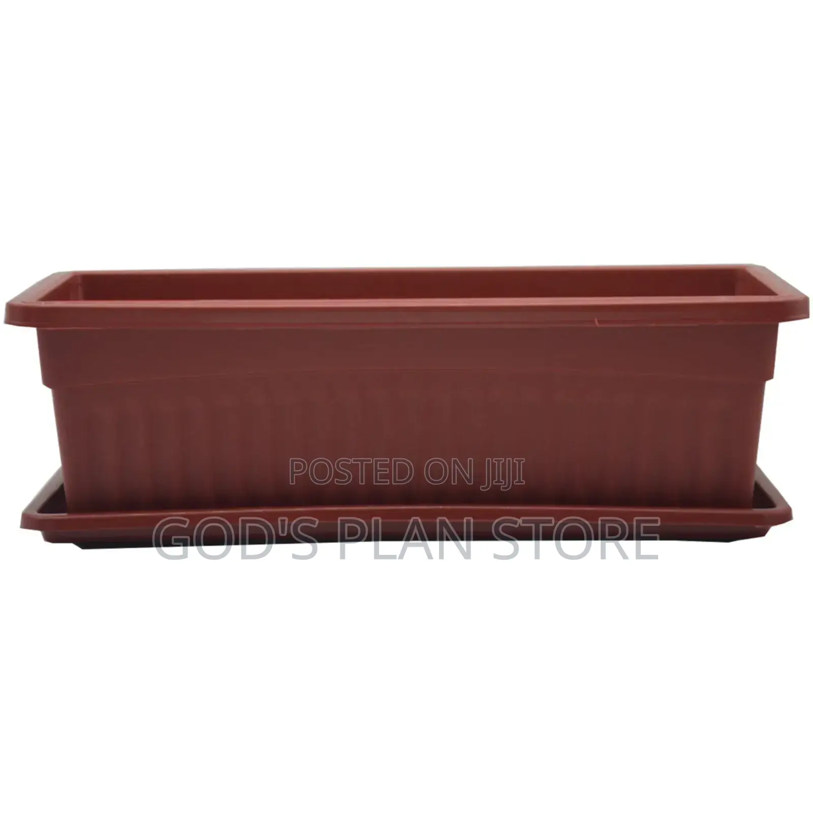 Elegant Large Plastic Flower Pots (Rectangular)