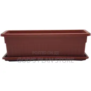 Elegant Large Plastic Flower Pots (Rectangular)