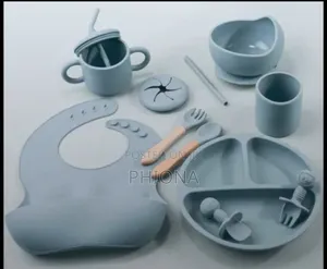 Kids Silicone Spill Proof Feeding Set