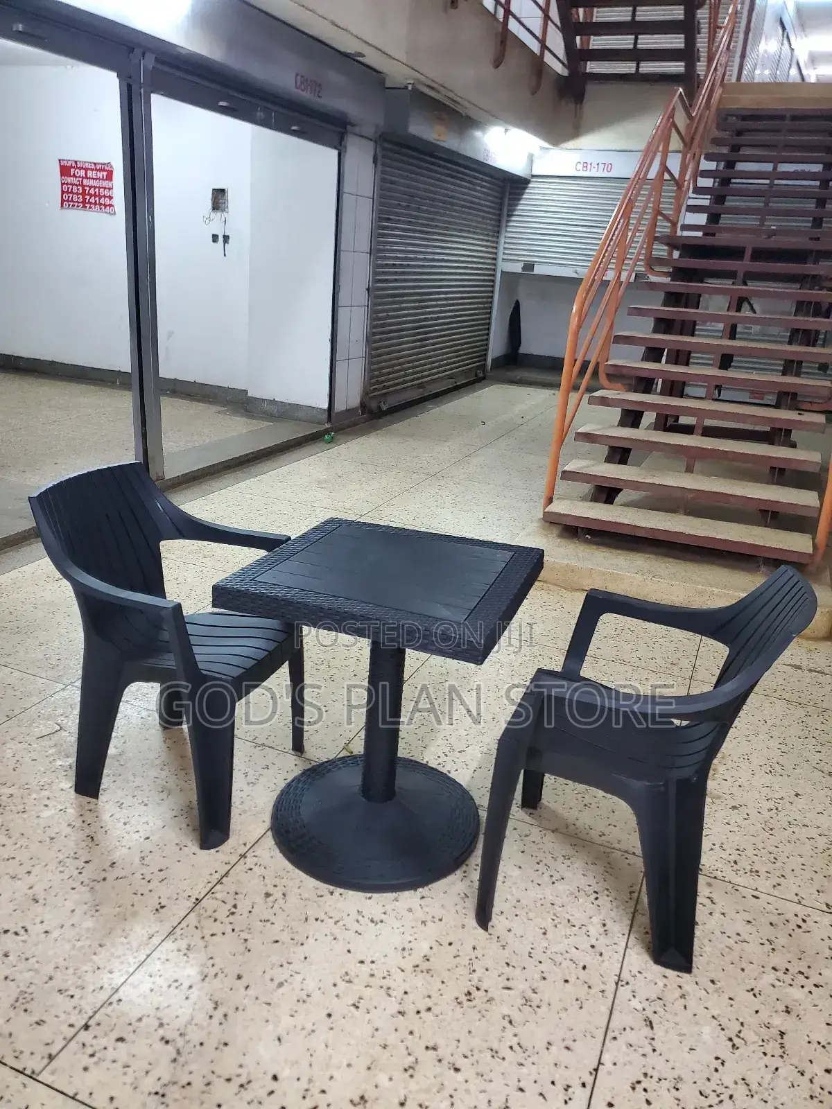 Dining Chairs and Table (Plastic)