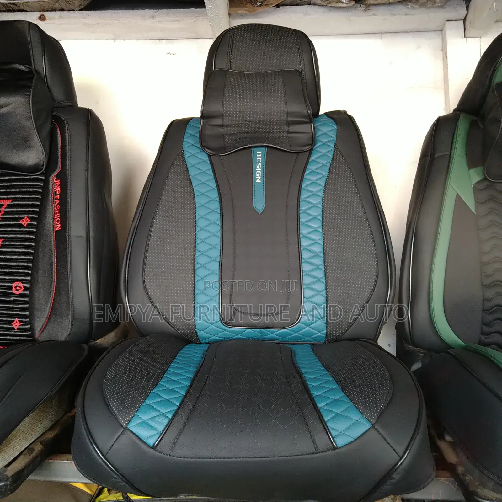 Blue Stripe Seats Covers