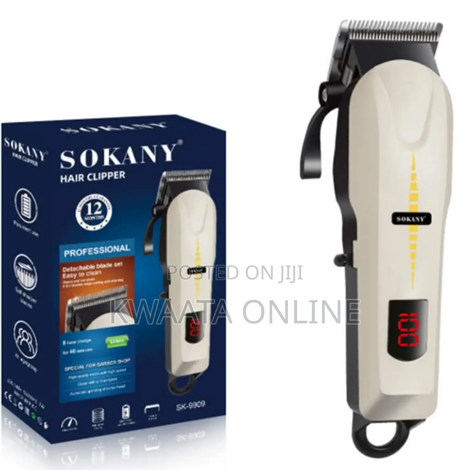 Sokany Sk-9909 Proffessional Rechargeable Hair Clipper