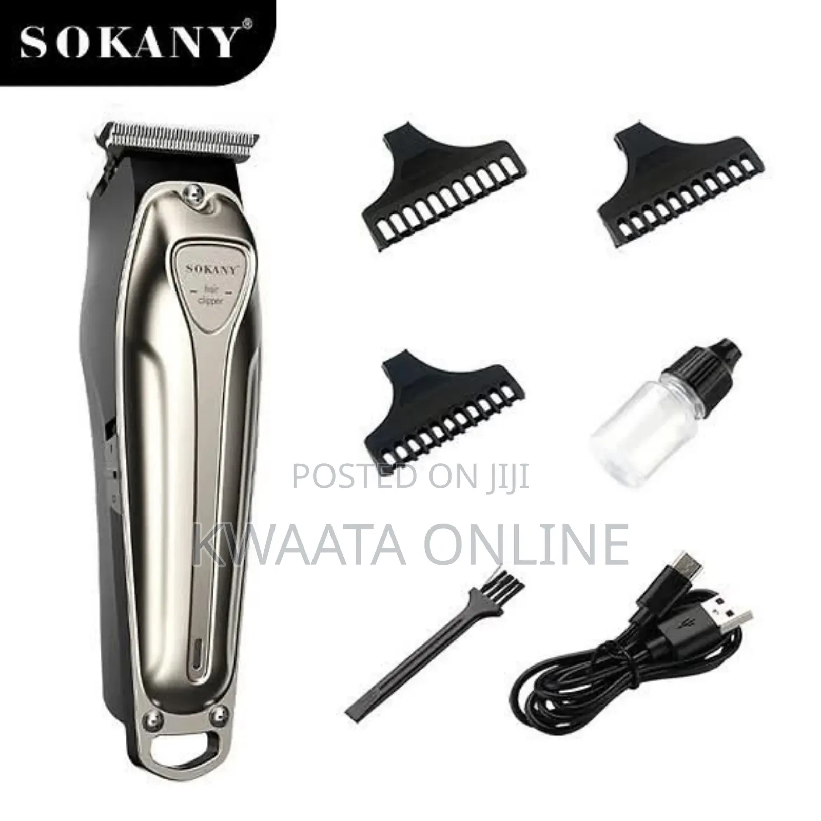 Sokany Rechargeable Clipper Wireless Shaving Machine-Sk-9915