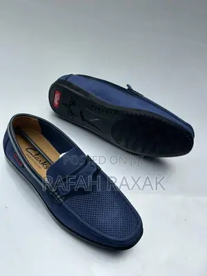 Original Men’S Navy Blue Clarks Loafer Moccasins