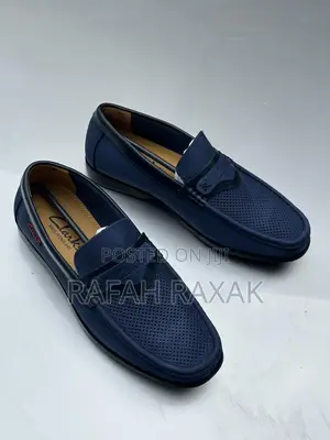 Original Men’S Navy Blue Clarks Loafer Moccasins