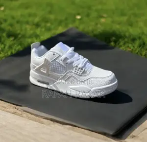 Classic Kid’S White Air Jordan 4 Retro Children’S Sneakers