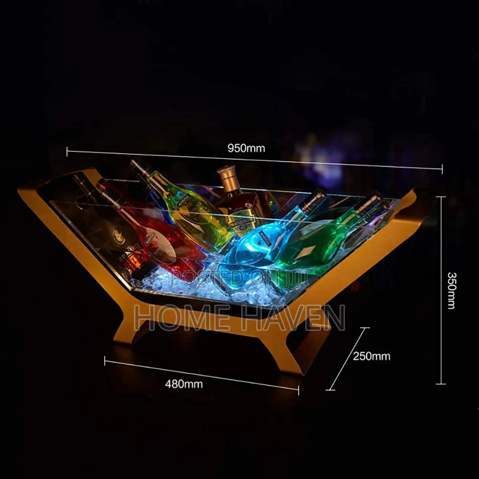 Boat Shape Led Glowing Ice Bucket