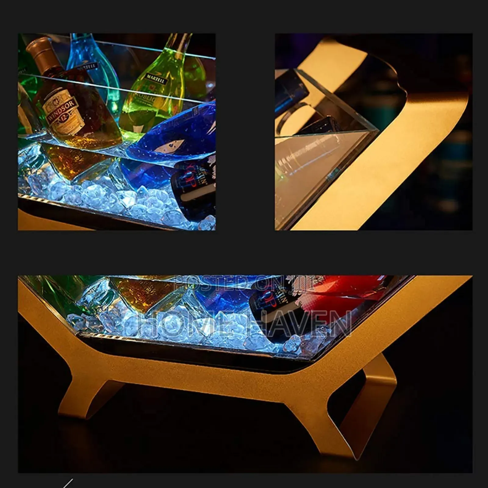 Boat Shape Led Glowing Ice Bucket