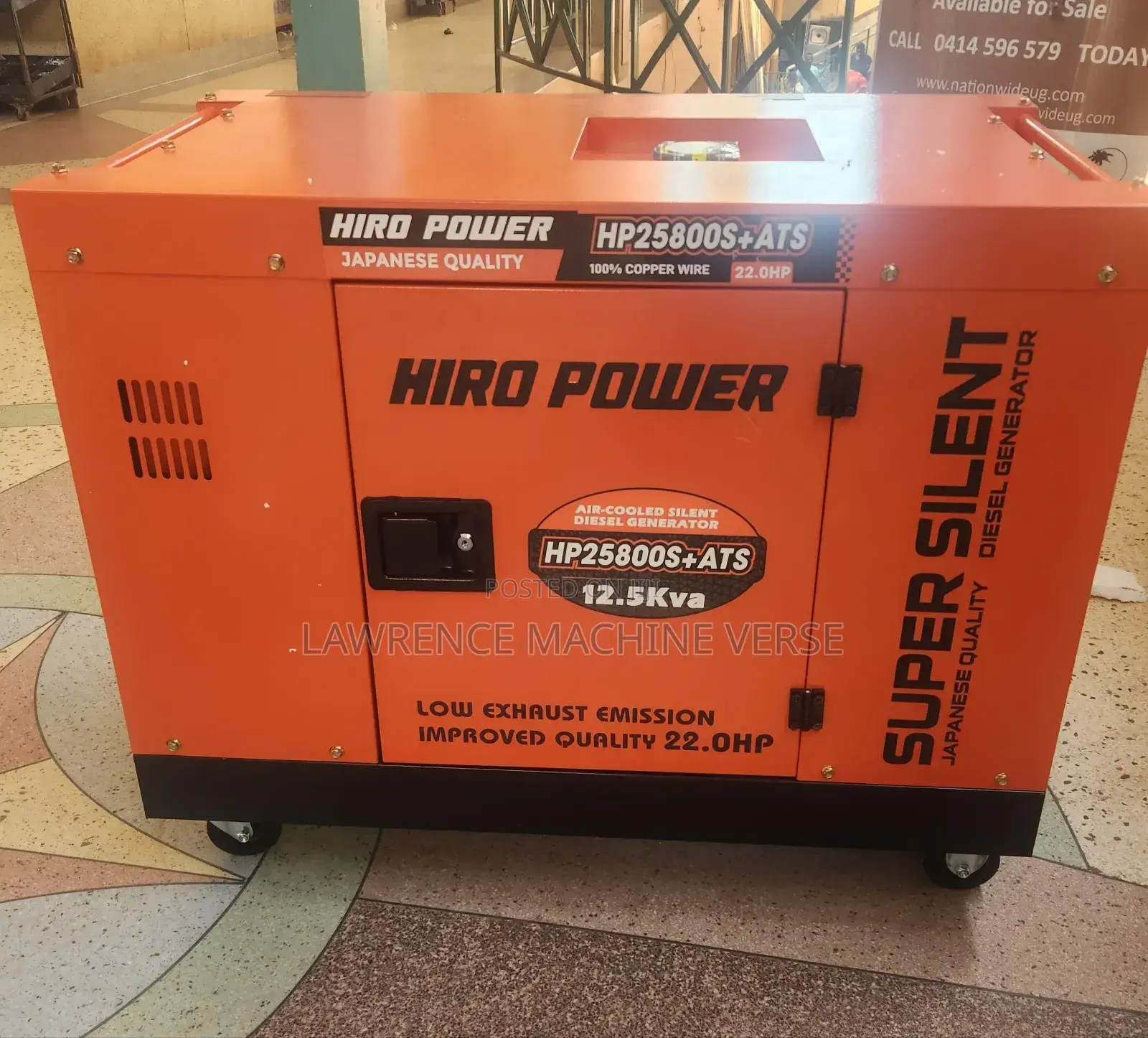 Silent Diesel Generator 12.5kva 22hp