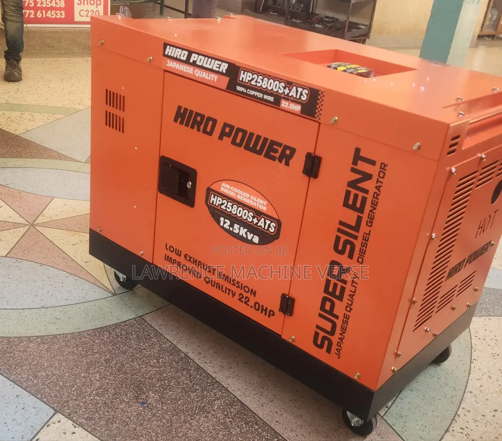 Silent Diesel Generator 12.5kva 22hp