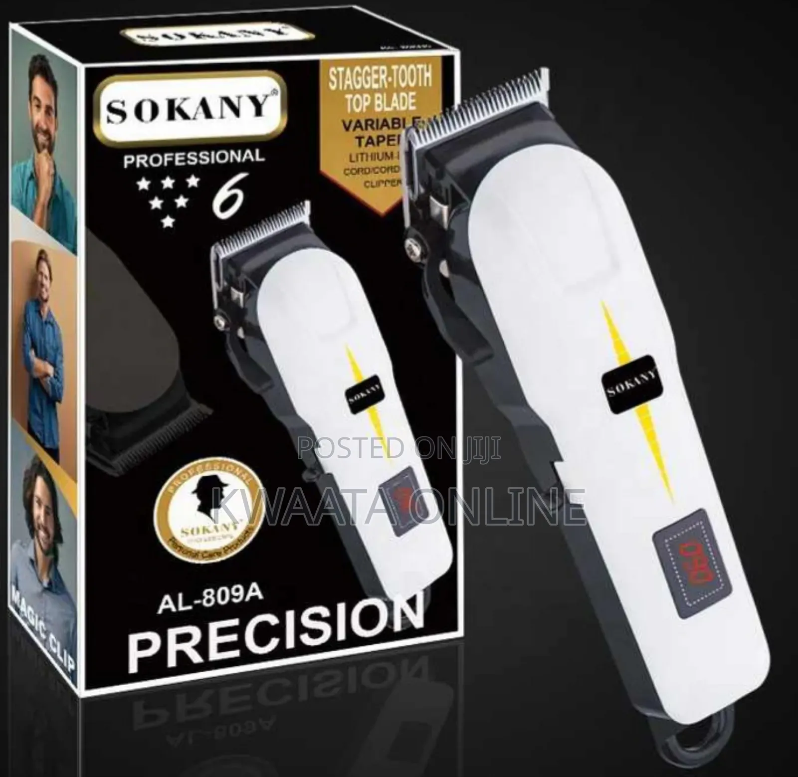 Sokany Al-809a Elelectric Rechargeable Hair Machine Shaver