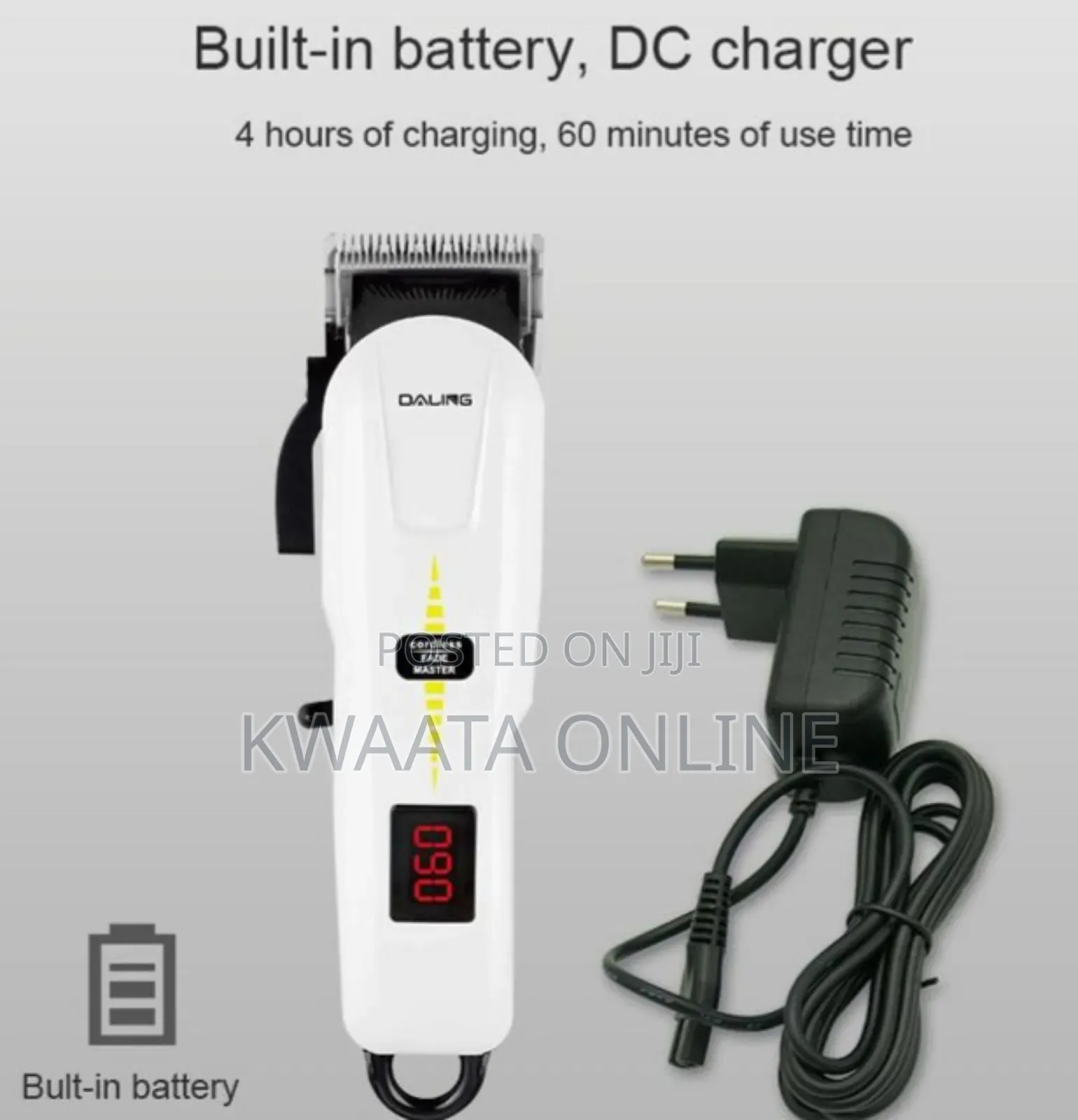 Sokany Al-809a Elelectric Rechargeable Hair Machine Shaver