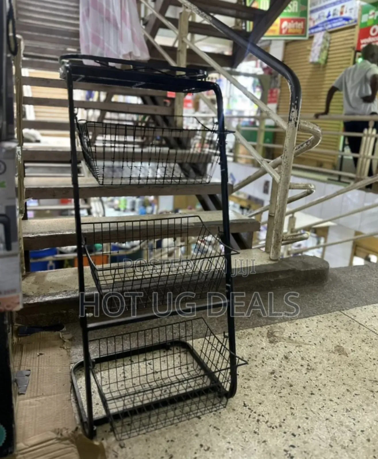 3 Tier Wire Basket Kitchen Fruit Organizer Stand