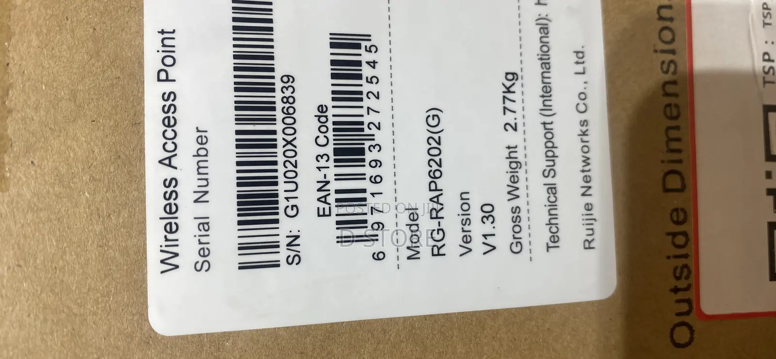 Ruijie Reyee Rg-Rap6202(G) Outdoor Accesspoint
