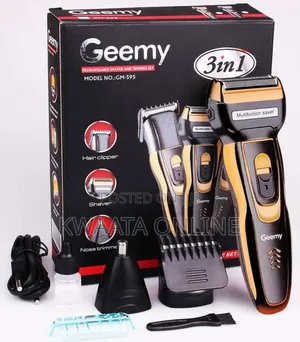 Geemy Premium 3-in-1 Rechargeable Trimmer Hair, Beard Nose