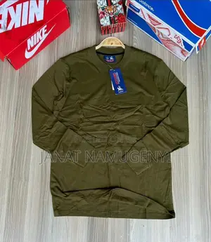 Plain Army Green Long Sleeved Tshirt