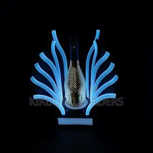 Wine Bottle Holder, Led Lighted Liquor Bottle Display