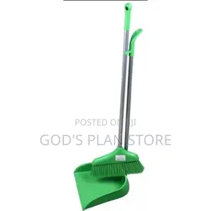 Long Handle Broom and Standing Dust Pan