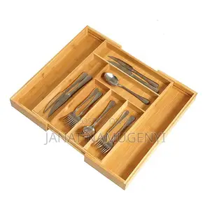 Bamboo Cutlery Organizer