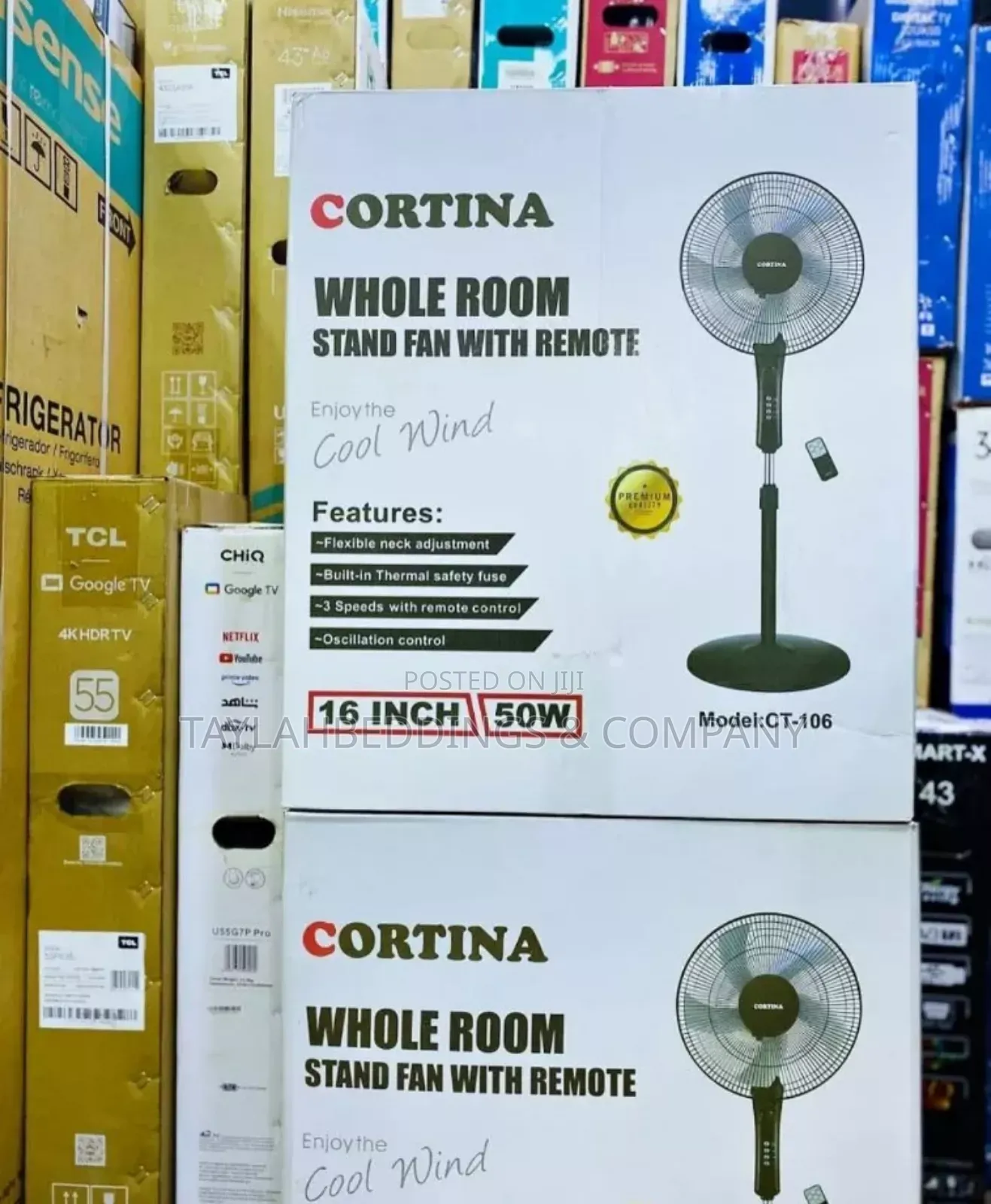 Cortina Stand Fan With Remote