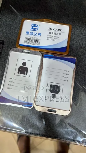 Silver and Golden I'd Card Holders