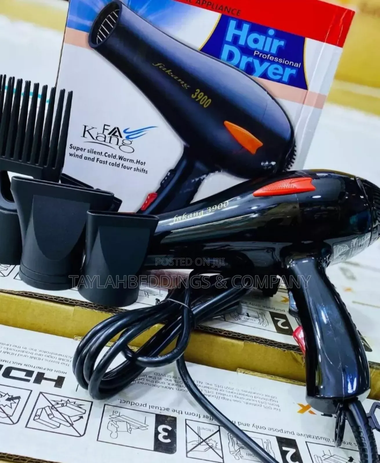 Fakang Hair Dryer and Blower – Black