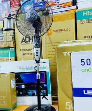 Goldentec16′′ Floor Stand Fan – Black