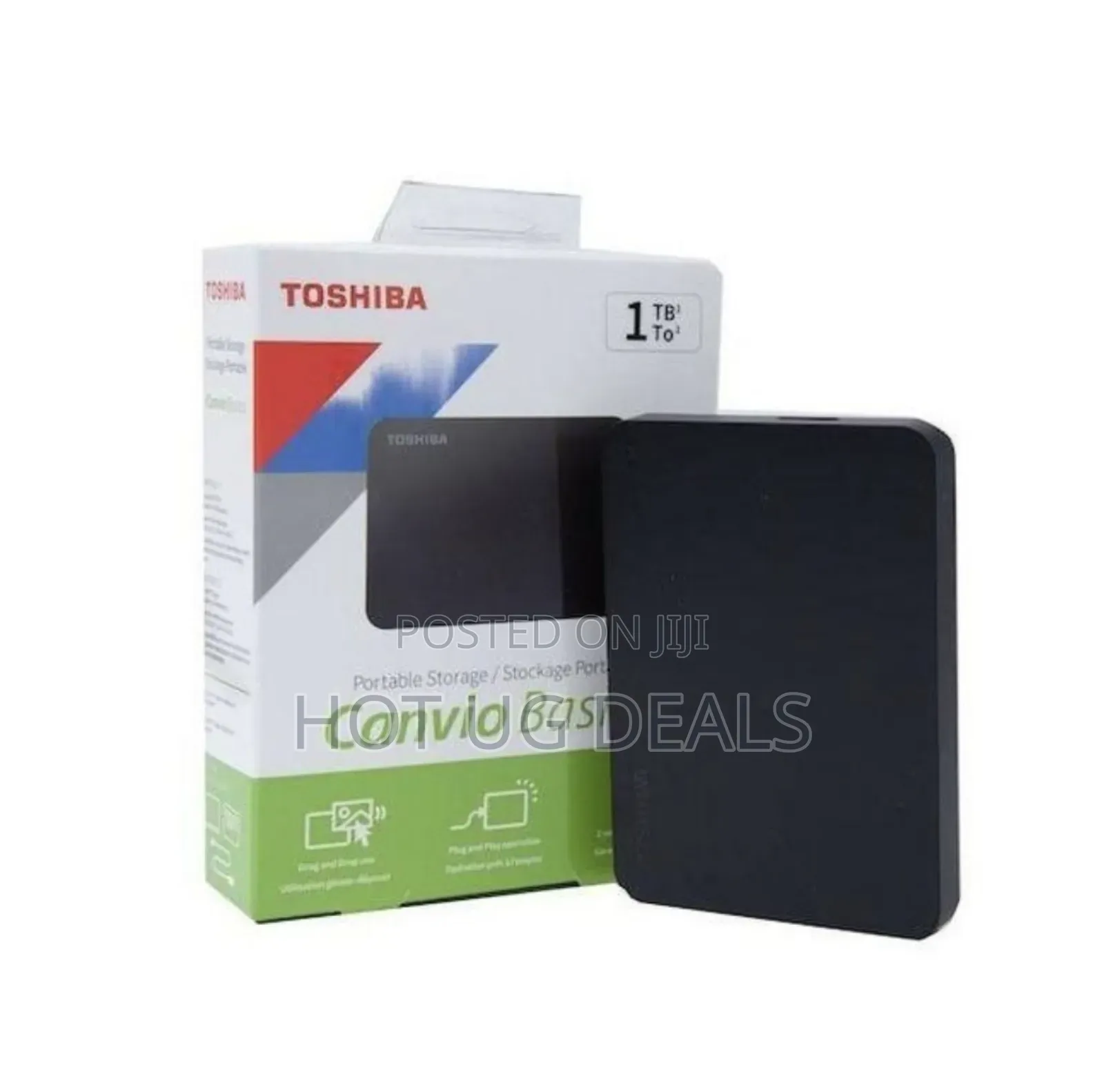Toshiba 1tb Rom External Hard Drive - Black