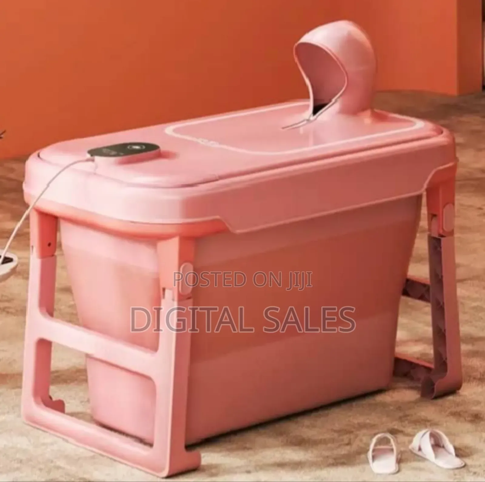 Foldable Adult Electric Bathtub/ Spa.Pink.
