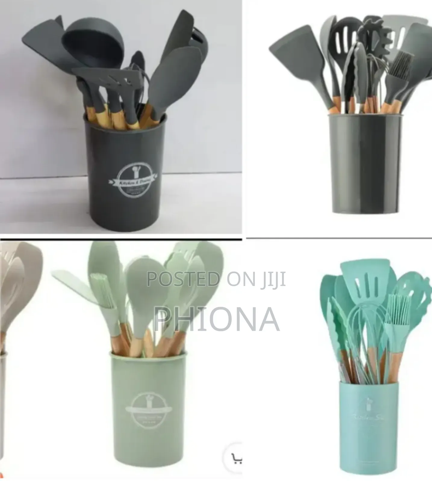 12 in One Silcon Cooking/ Serving Spoon in a Set