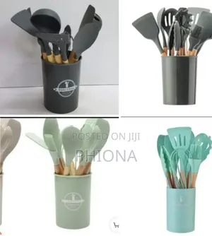 12 in One Silcon Cooking/ Serving Spoon in a Set