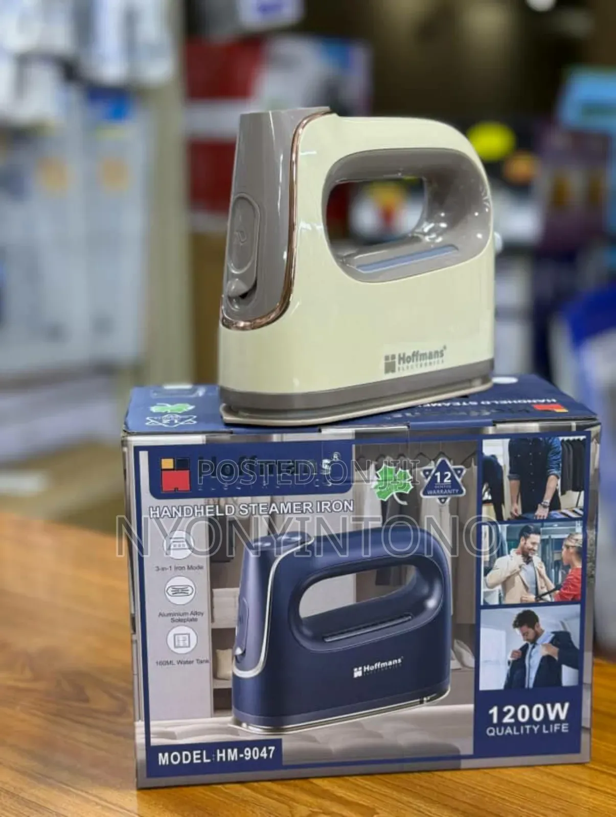 Hoffmans Top-Quality Hand-Held Steamer Iron