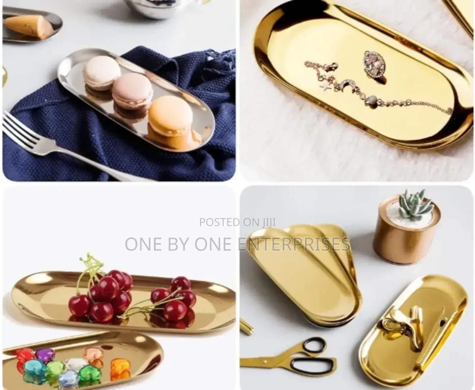 Stainless Steel Decorative Tray.