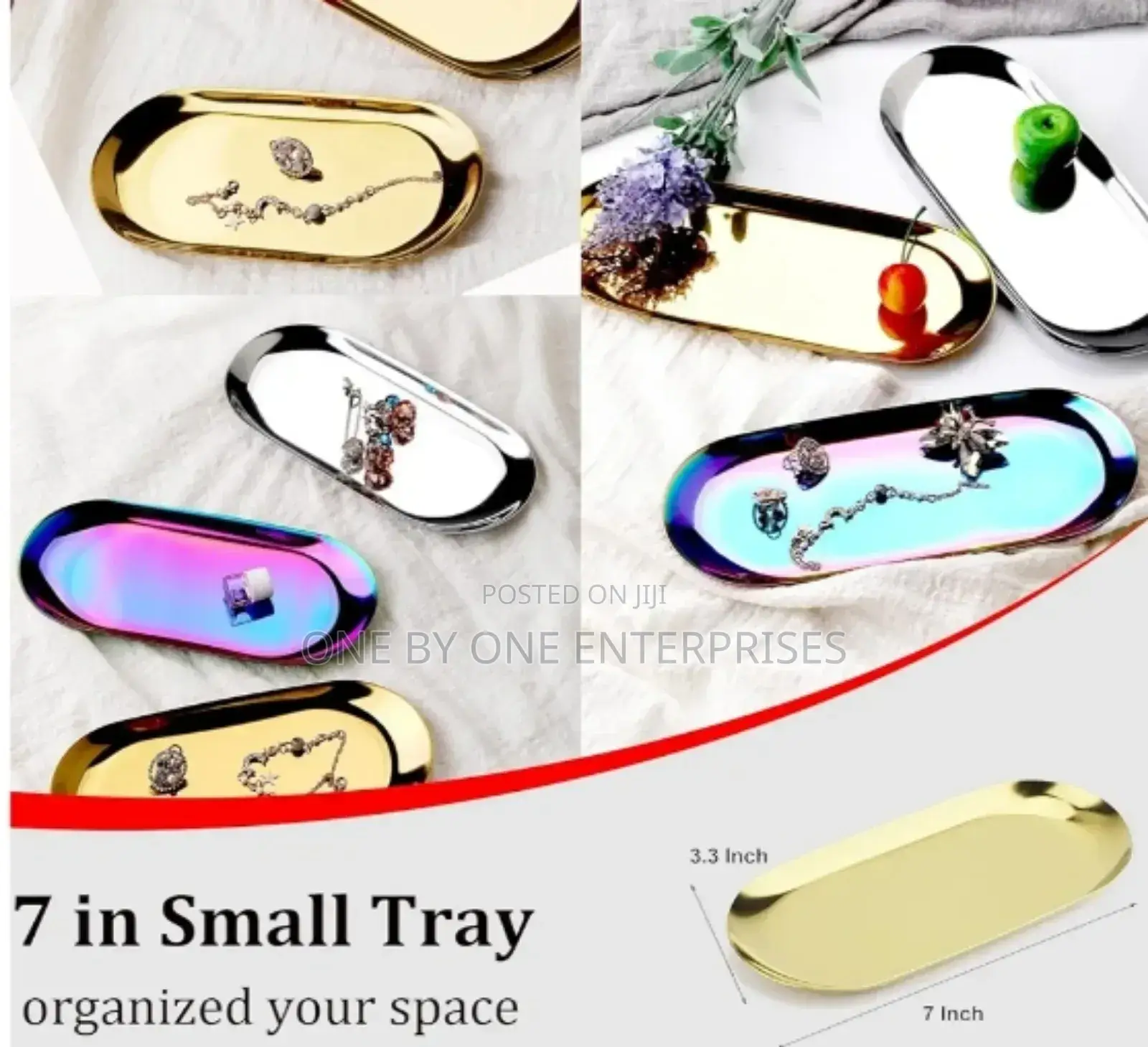 Stainless Steel Decorative Tray.