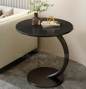 Round Side Table C Shaped Coffee Table