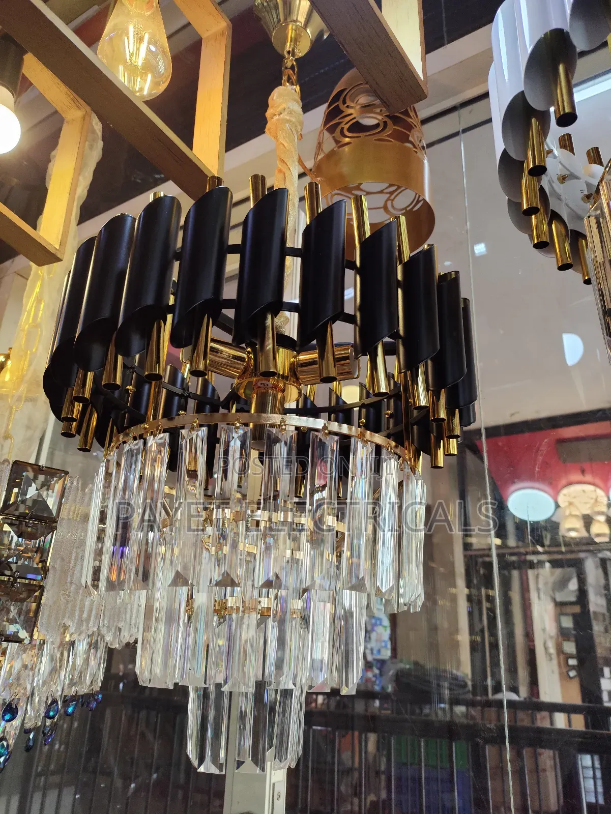 Black and Silver Ceiling Light